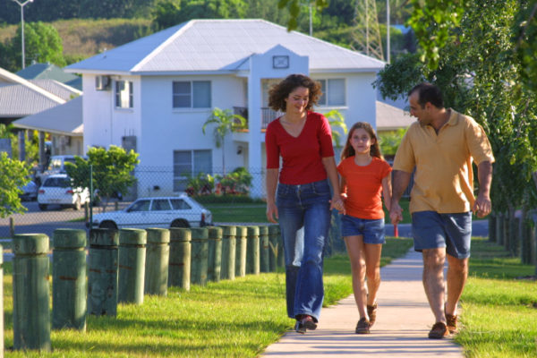 Parkland and walking tracks