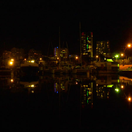 Boats in the Frances Bay Marina with Darwin in background